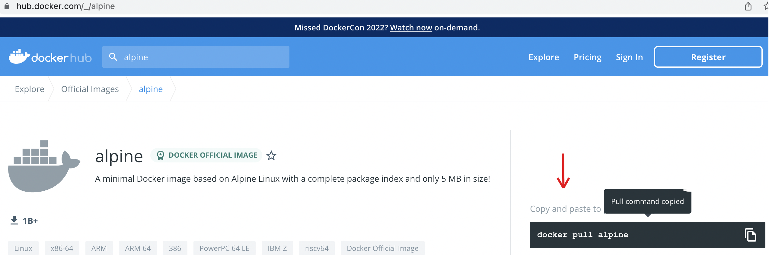 Containers pull docker from dockerhub.